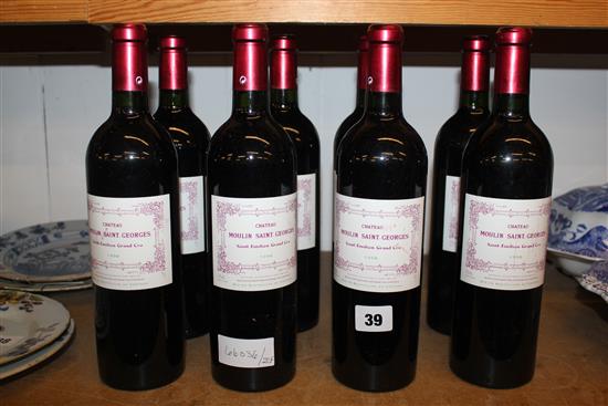 8 bottles of Moulin St George, 1998